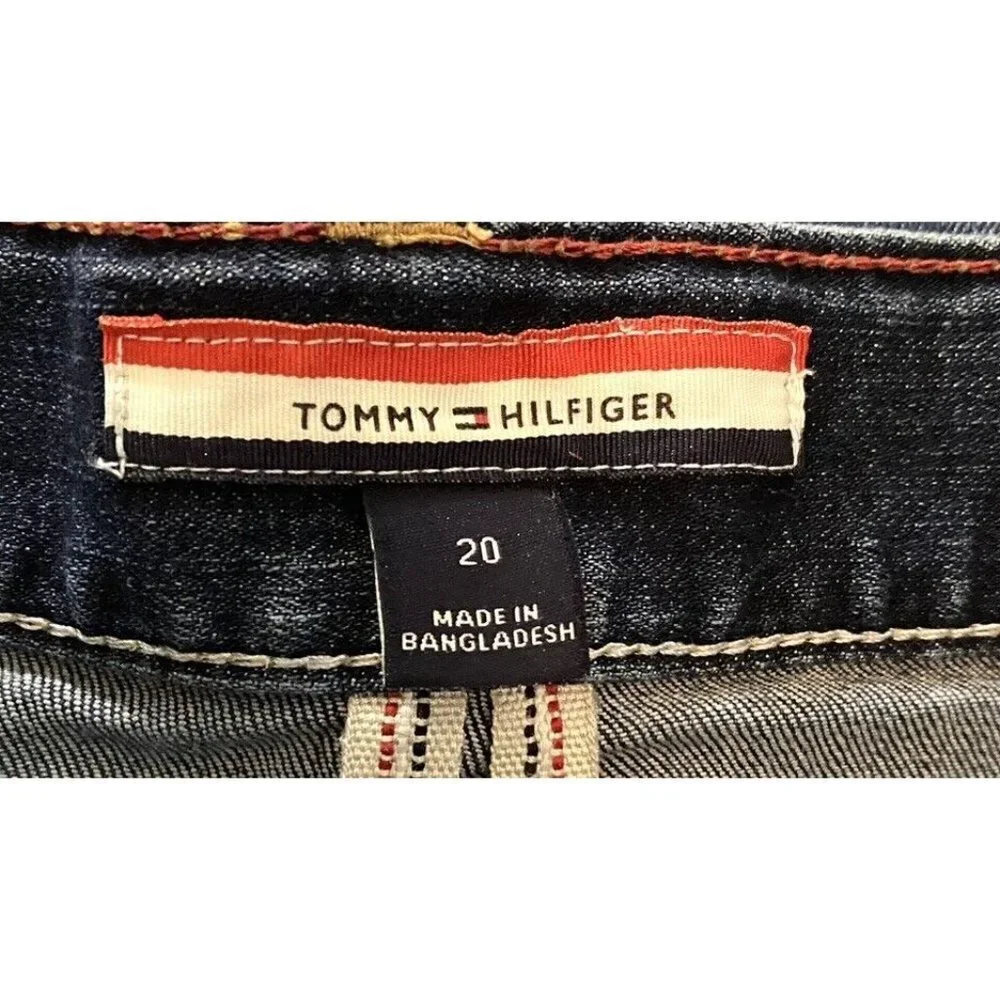 Tommy Hilfiger Boys Revolution Slim Jeans Adjustable Waist Sz‎ 20 Youth Distress